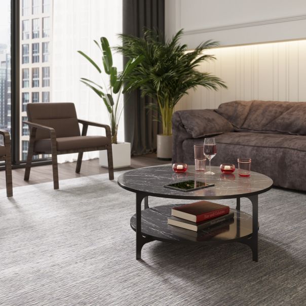 HANAH HOME Klub sto Versy, crna - 541HDL1212