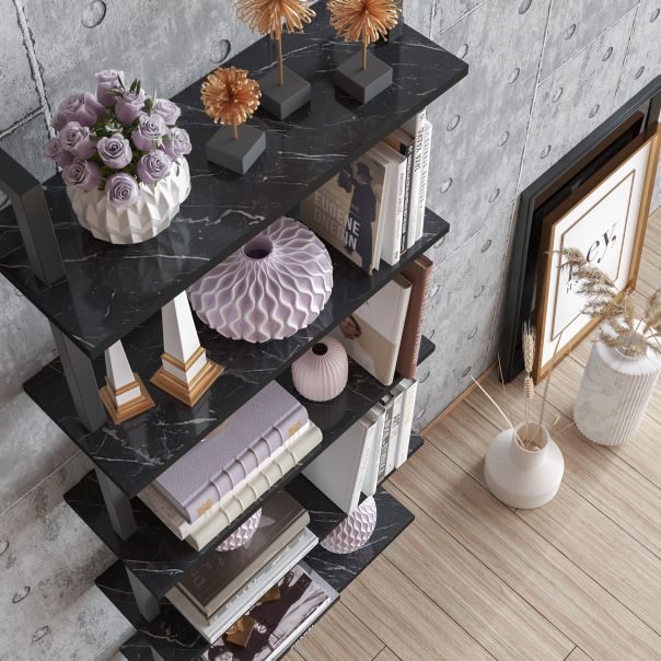 HANAH HOME Polica za knjige Piante, crna - 541HDL1308