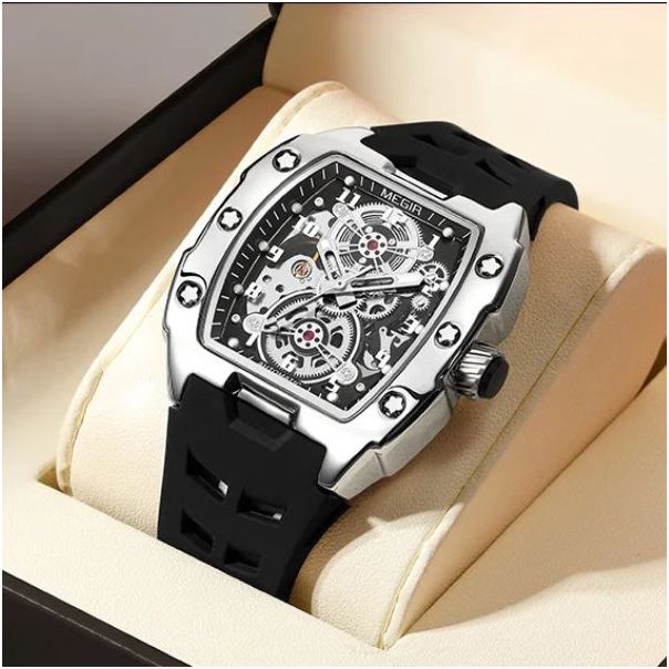 MEGIR muški ručni sat 8602 black - MOMENT2223
