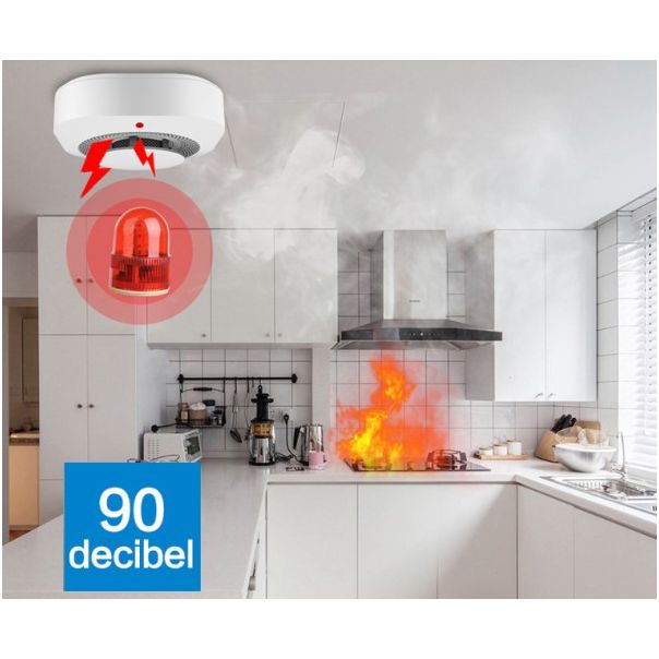 GEMBIRD Detektor dima Zigbee Wifi 80DB alarm požara - 43775