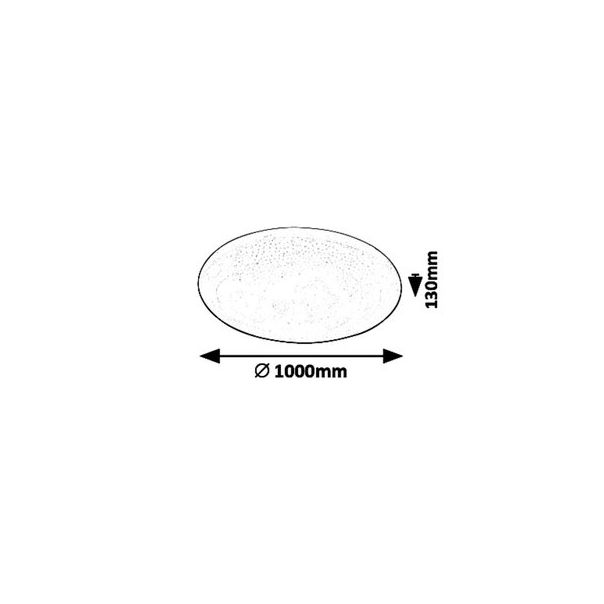 Rabalux Plafonjera Danny LED 80W bela (5448) - 5448