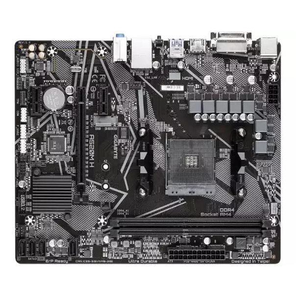 Matična ploča AM4 Gigabyte A520M H RGB  DVI/HDMI/M.2 - EP2920967
