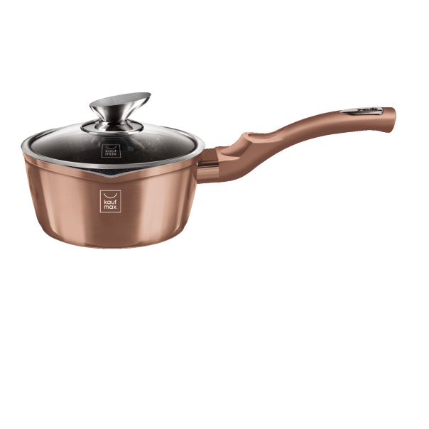 KAUFMAX Šerpica za sos sa poklopcem 16cm rose gold metalic collection km-0052 - 425919