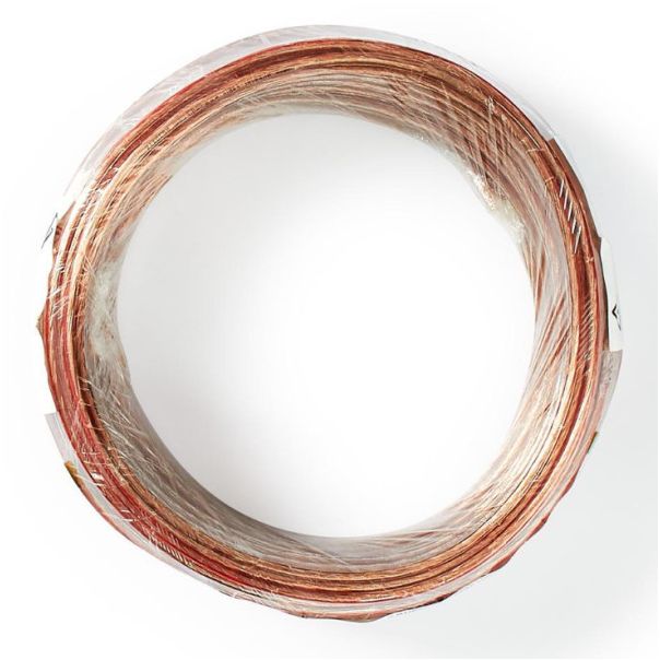 NEDIS Kabl za zvučnike CAGW0750TR150, 2x0.75mm, PVC, providni, 15m - 44914