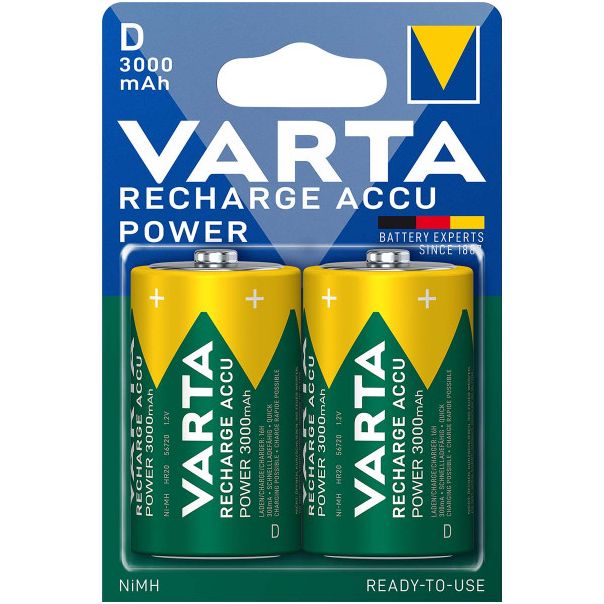 VARTA Punjiva baterija tip D 56720B HR20, NiMH 1.2V 3000mAh, 2 kom (cena po komadu) - 44880