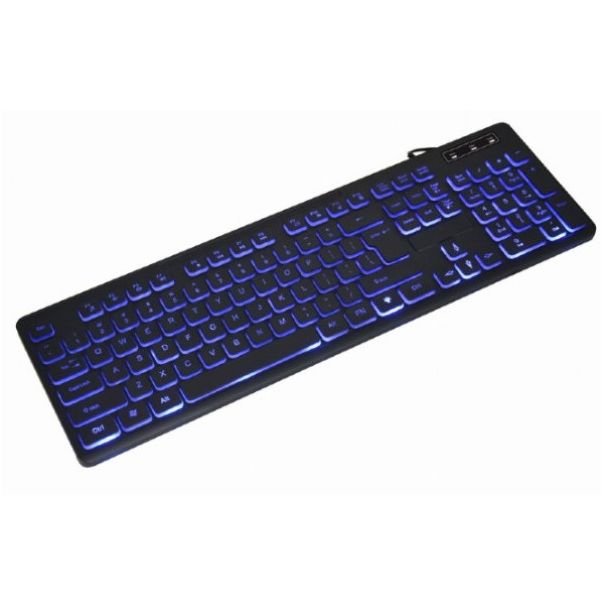 GEMBIRD KB-UML3-02 LED multimedijalna tastatura sa pozadinskim osvetljenjem, US layout USB - 44886