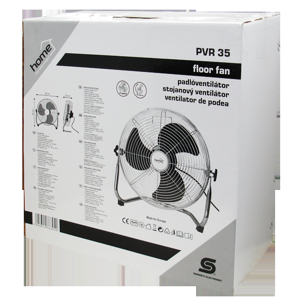 HOME Ventilator podni, prečnik 35cm, 60W, Inox - PVR 35 - EP2964286