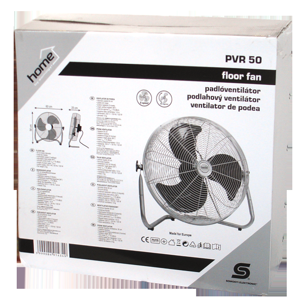 HOME Ventilator podni, prečnik 50cm, 120W, Inox - PVR 50 - EP2964289