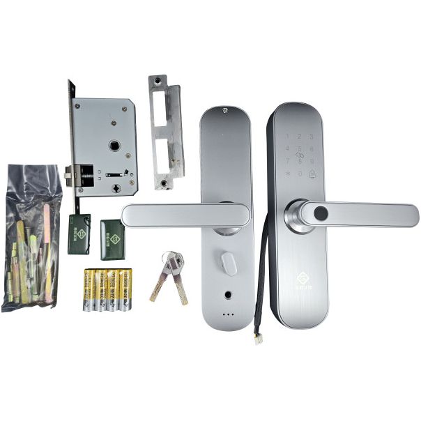 GEMBIRD Brava sa otiskom prsta za vrata ZIGBEE-SMART-LOCK-WD002, daljinska kartica - 44586