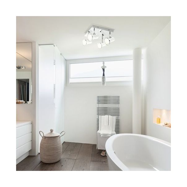 Rabalux Kupatilska rasveta Steve GU10 4x MAX 15W bela (5500) - 5500