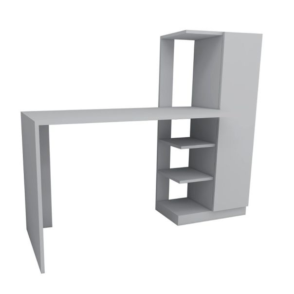 HANAH HOME Radni sto sa policama Yagiz, bela - EP2802437