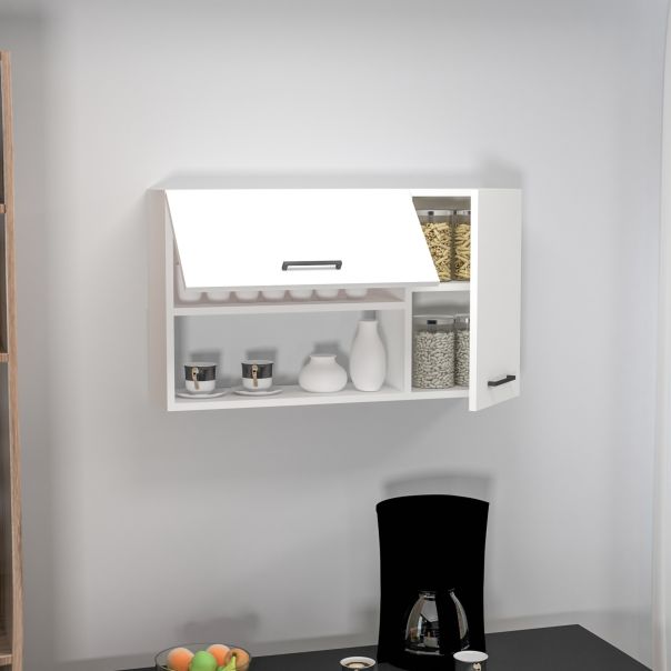 HANAH HOME Kuhinjska polica Akasya, bela - 550ARN1203