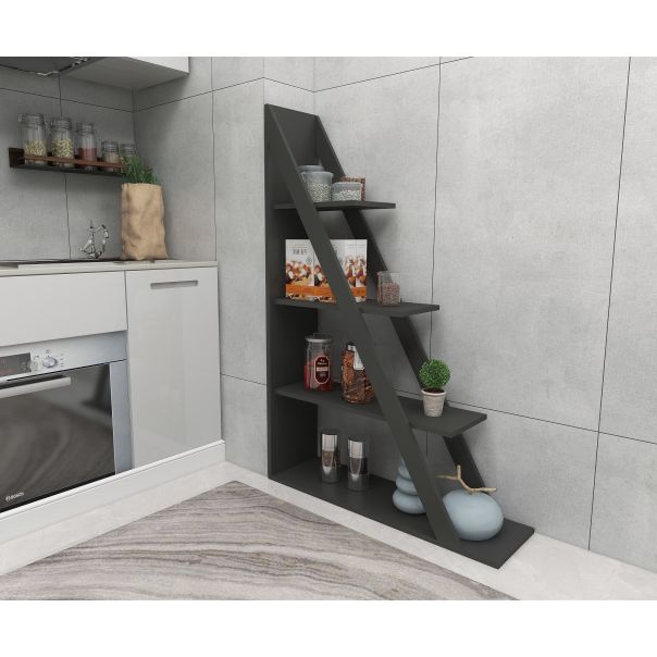 HANAH HOME Polica za knjige Arven, antracit - 550ARN1631