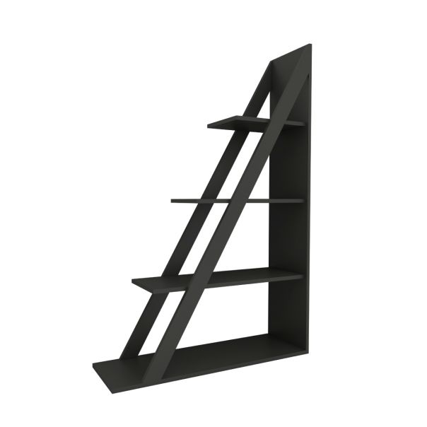 HANAH HOME Polica za knjige Arven, antracit - 550ARN1631