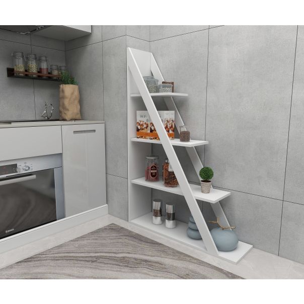 HANAH HOME Polica za knjige Arven, bela - 550ARN1632