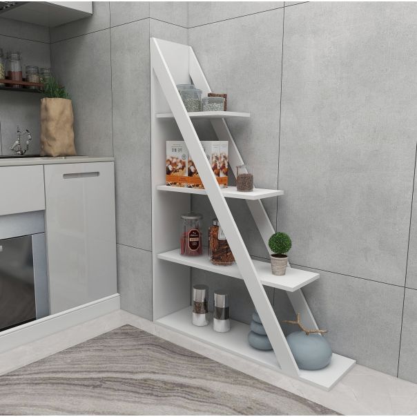 HANAH HOME Polica za knjige Arven, bela - 550ARN1632