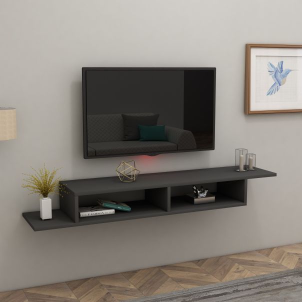 HANAH HOME TV komoda Muson, antracit - 550ARN2195