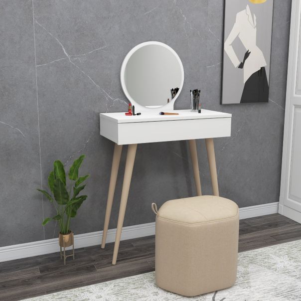 HANAH HOME Sto za šminkanje Siena, bela - 550ARN2774