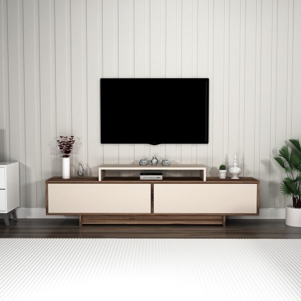 HANAH HOME TV komoda Grasyas, svetlobraon/bež - EP3057812