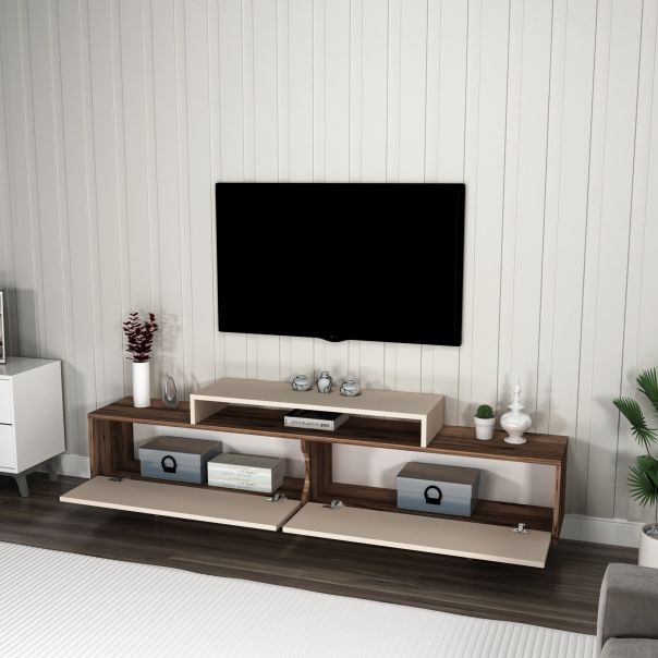 HANAH HOME TV komoda Grasyas, svetlobraon/bež - EP3057812