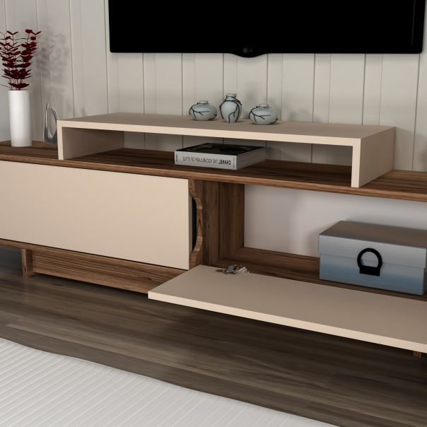 HANAH HOME TV komoda Grasyas, svetlobraon/bež - EP3057812