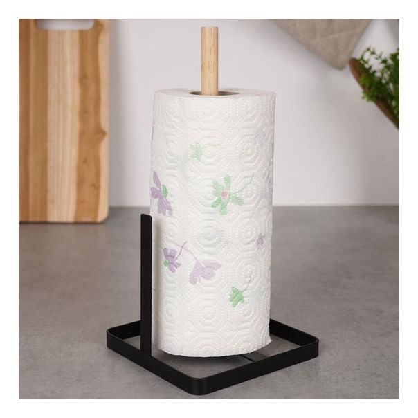 VILDE Stalak za ubrus 30cm, crna/natural - KUH000039A00000