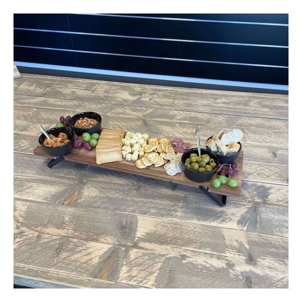 VILDE Drvena daska za serviranje sa nogarima 67.5x19.5x7.5cm - KUH000035A00000