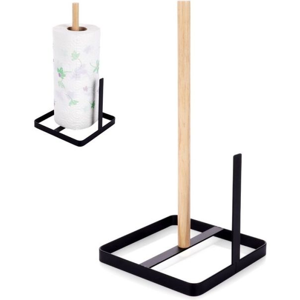 VILDE Stalak za ubrus 30cm, crna/natural - KUH000039A00000