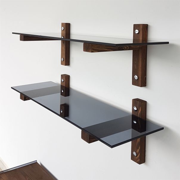 HANAH HOME Zidna polica R202, braon - 552NOS1104