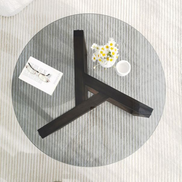 HANAH HOME Klub sto Miro, braon - 552NOS1413