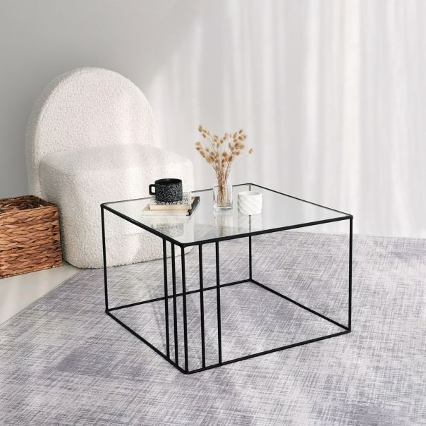 HANAH HOME Sto za dnevnu sobu Outline Black - 191211