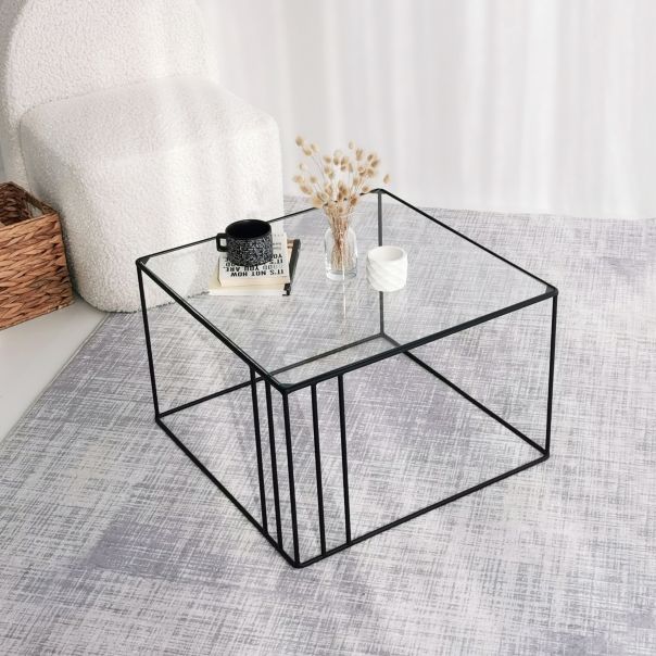 HANAH HOME Sto za dnevnu sobu Outline Black - 191211