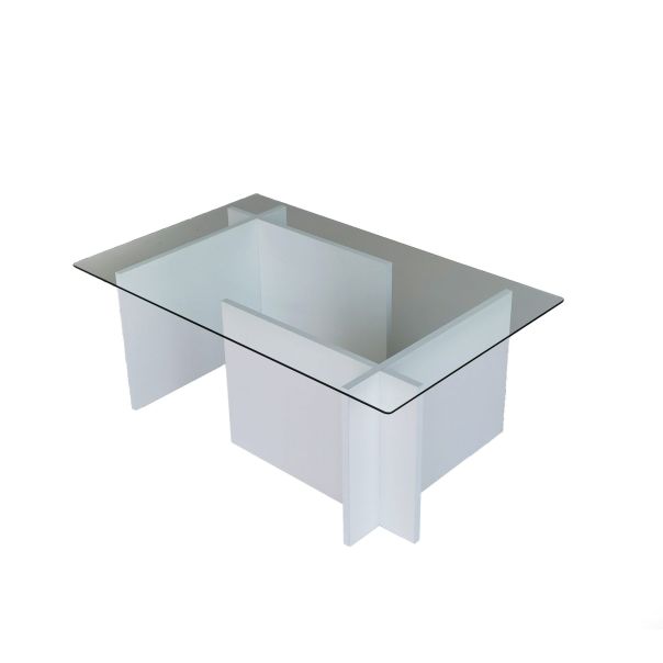 HANAH HOME Klub sto Escape, bela - 552NOS1442