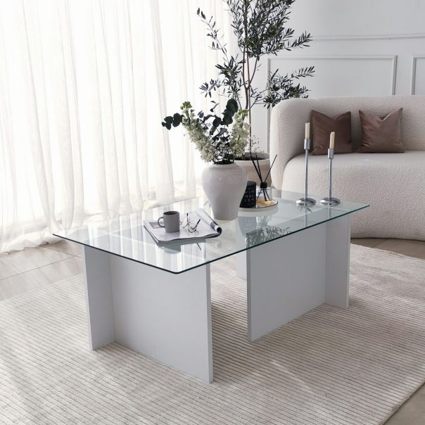HANAH HOME Klub sto Escape, bela - 552NOS1442