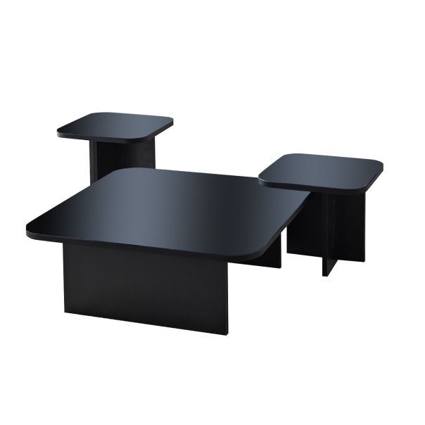 HANAH HOME Set klub stolova Jazz, crna - 552NOS1479