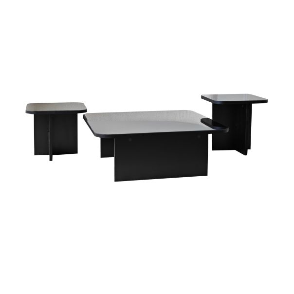 HANAH HOME Set klub stolova Jazz, crna - 552NOS1479