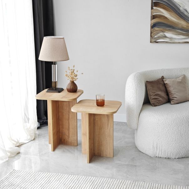 HANAH HOME Set stolova Blues, svetlobraon - 552NOS1481