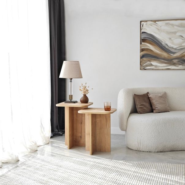 HANAH HOME Set stolova Blues, svetlobraon - 552NOS1481