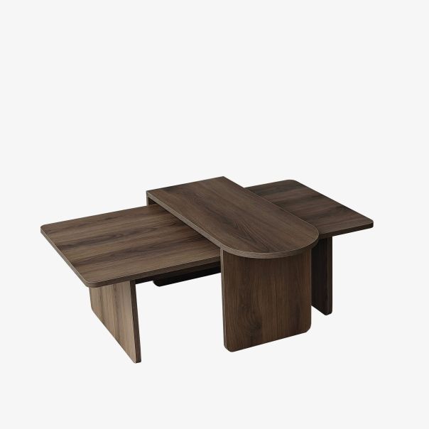 HANAH HOME Set klub stolova Paris 2/1, braon - EP3057821