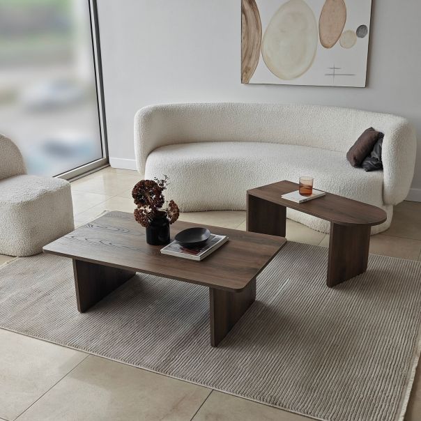HANAH HOME Set klub stolova Paris 2/1, braon - EP3057821