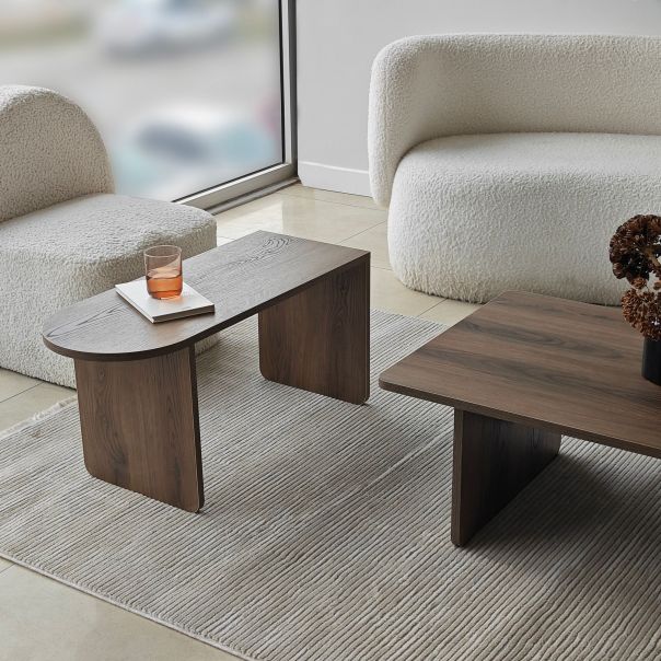 HANAH HOME Set klub stolova Paris 2/1, braon - EP3057821