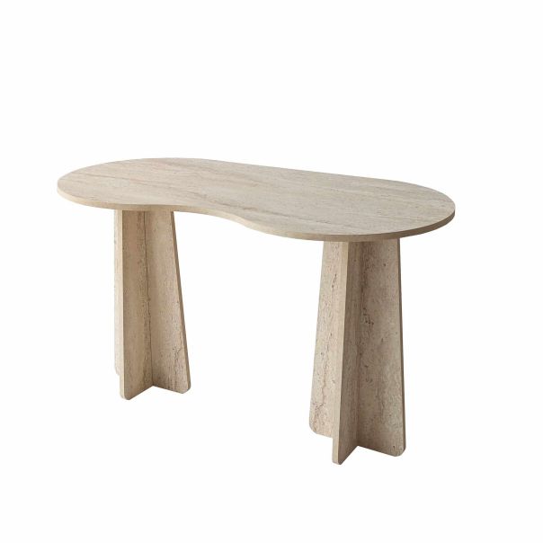 HANAH HOME Radni sto Infini, mermerna krem - EP3057824