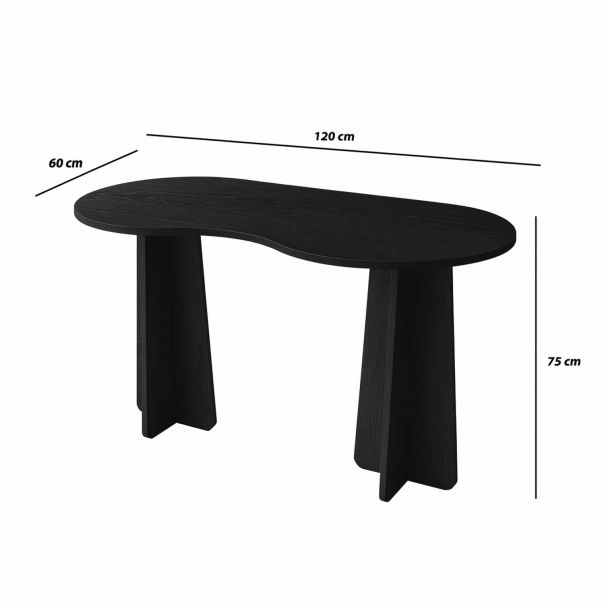 HANAH HOME Radni sto Infini, crna - EP3057827