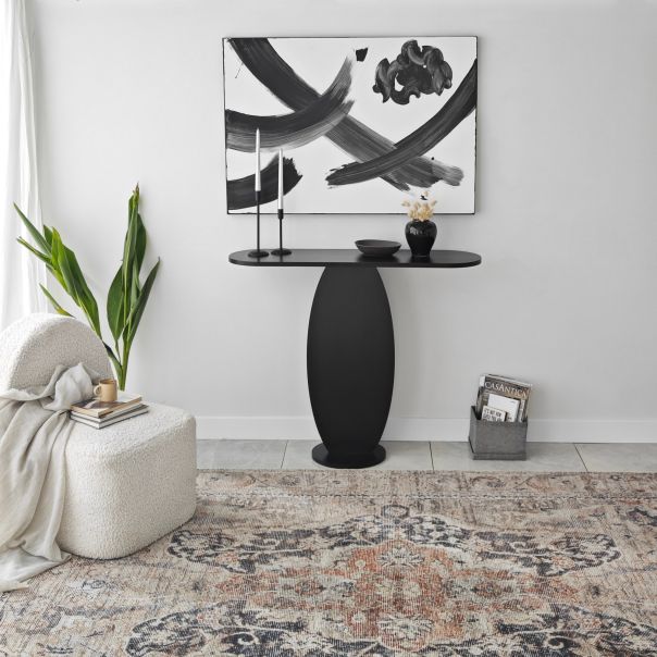 HANAH HOME Konzolni sto Ellittica, antacit - 552NOS1911