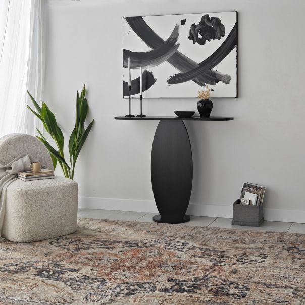 HANAH HOME Konzolni sto Ellittica, antacit - 552NOS1911