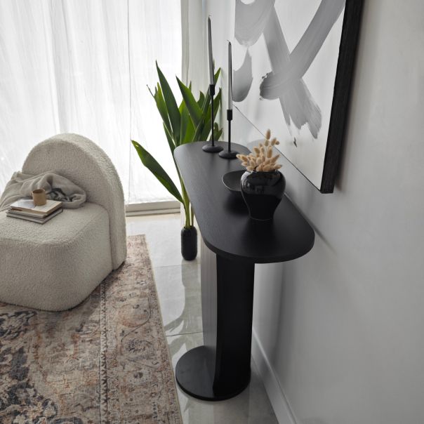 HANAH HOME Konzolni sto Ellittica, antacit - 552NOS1911