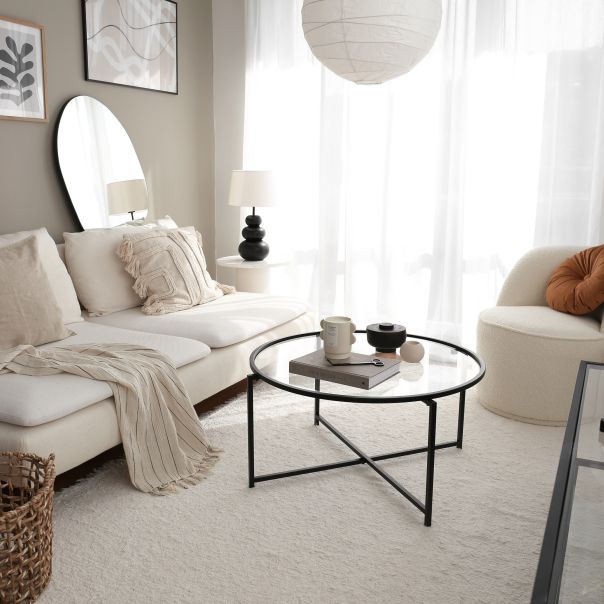 HANAH HOME Klub sto Sun S403, crna - 552NOS2220