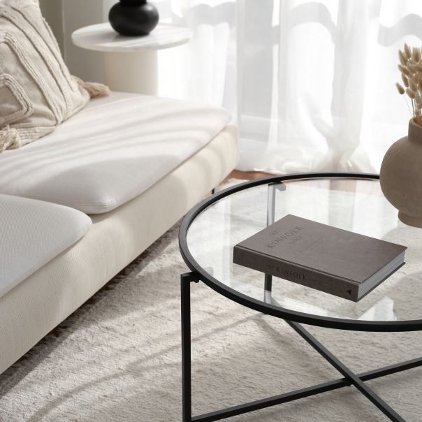 HANAH HOME Klub sto Sun S403, crna - 552NOS2220