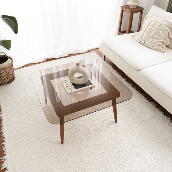HANAH HOME Klub sto Smart, braon - 552NOS2229