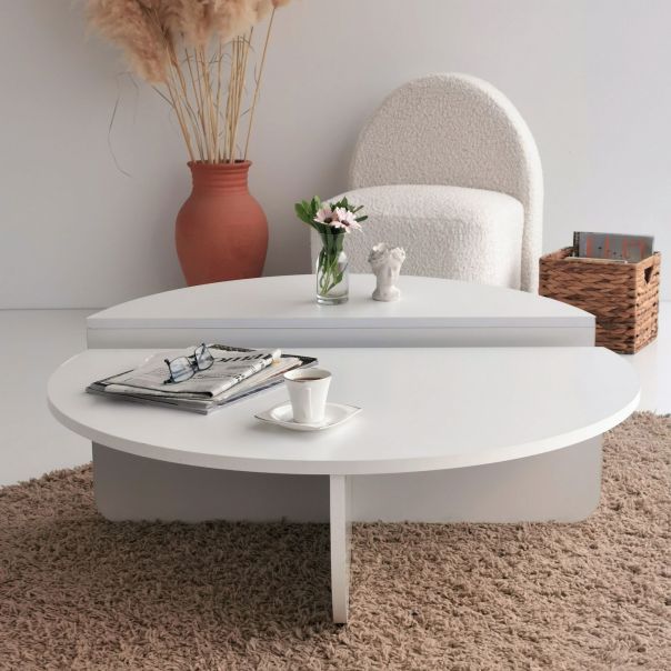 HANAH HOME Sto za dnevnu sobu Podium White - 173299